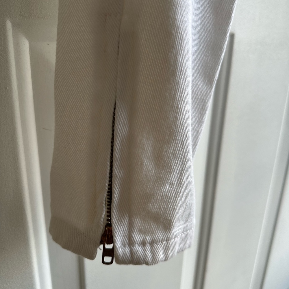 Vintage Prezzia White High Waisted Jeans Ankle Zipper Womens 24 00 - Picture 5 of 11